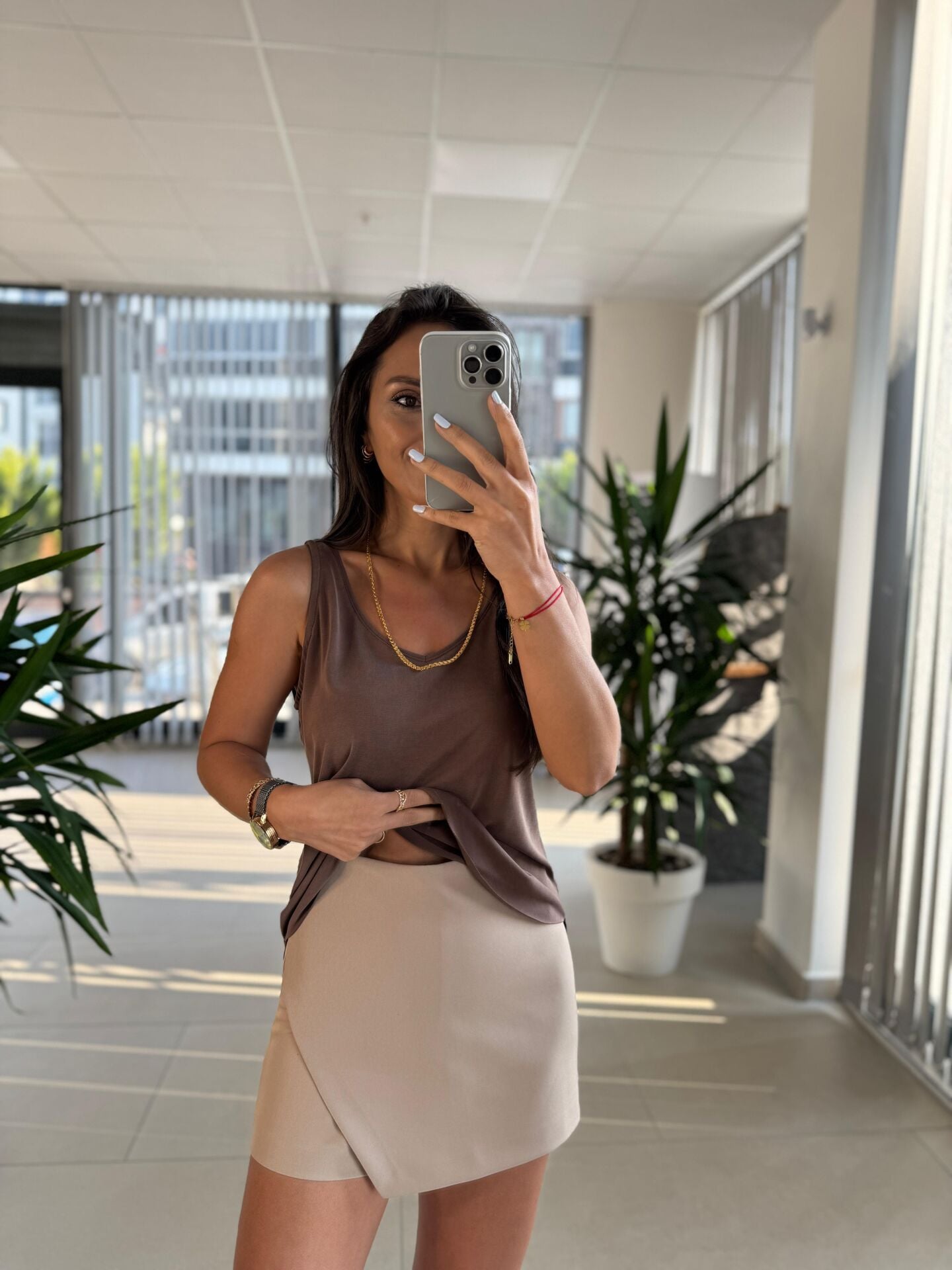 Fw 0297 Nude Şort Etek