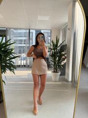 Fw 0297 Nude Şort Etek