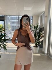 Fw 0297 Nude Şort Etek