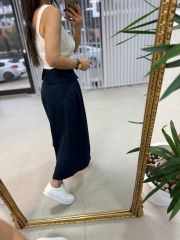 Triko Krem Crop
