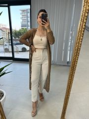 Gold Sim Geçişli Hırka