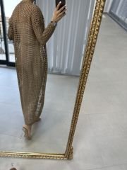 Gold Sim Geçişli Hırka