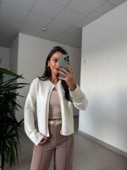 Orj. Marka Tek Düğmeli Yumoş Hırka