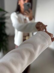 Orj. Marka Tek Düğmeli Yumoş Hırka