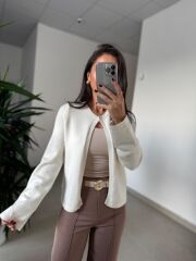 Orj. Marka Tek Düğmeli Yumoş Hırka