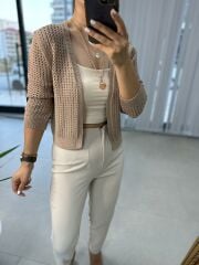 Nude Ajurlu Hırka
