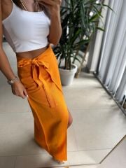 Gk 1056 Turuncu Pareo Pamuklu Etek