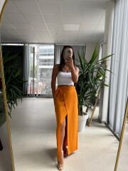 Gk 1056 Turuncu Pareo Pamuklu Etek