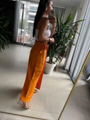 Gk 1056 Turuncu Pareo Pamuklu Etek