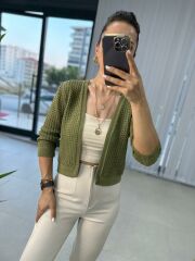 Orj Marka Haki Ajurlu Hırka