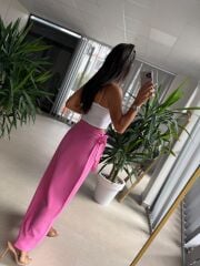 Gk 1056 Pembe Pareo Pamuklu Etek