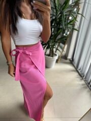 Gk 1056 Pembe Pareo Pamuklu Etek