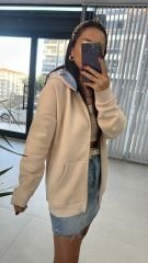 Dr 2471 Pudra Fermuarlı Sweat