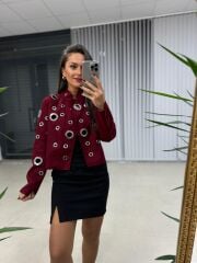 Bird Eye Stash Claret Red Jacket