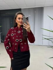 Bird Eye Stash Claret Red Jacket