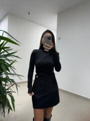 Mn 226 Kaşe Siyah Etek