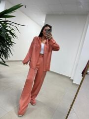 Art 4010 İthal Kumaş Kapüşonlu Kiremit Takım