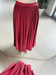 Fw 0393 Krinkıl Bordo Etek