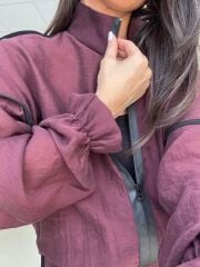 Kd 8822 Mürdüm Nervürlü  Etekli Premium Tasarım Takım