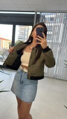 Ön Cepli Bomber Haki Mont