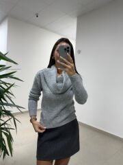 Bh Madonna Yaka Gri Kazak