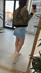 Ön Cepli Bomber Haki Mont