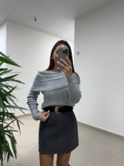 Mn 226 Kaşe Gri Etek