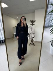 Kd 6799 Siyah Fermuar Detaylı Tasarım Takım