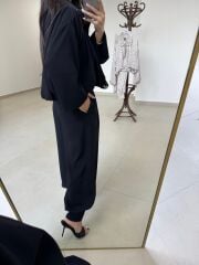 Kd 6799 Siyah Fermuar Detaylı Tasarım Takım