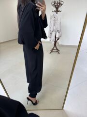 Kd 7844 Siyah Fermuar Detaylı Tasarım Takım