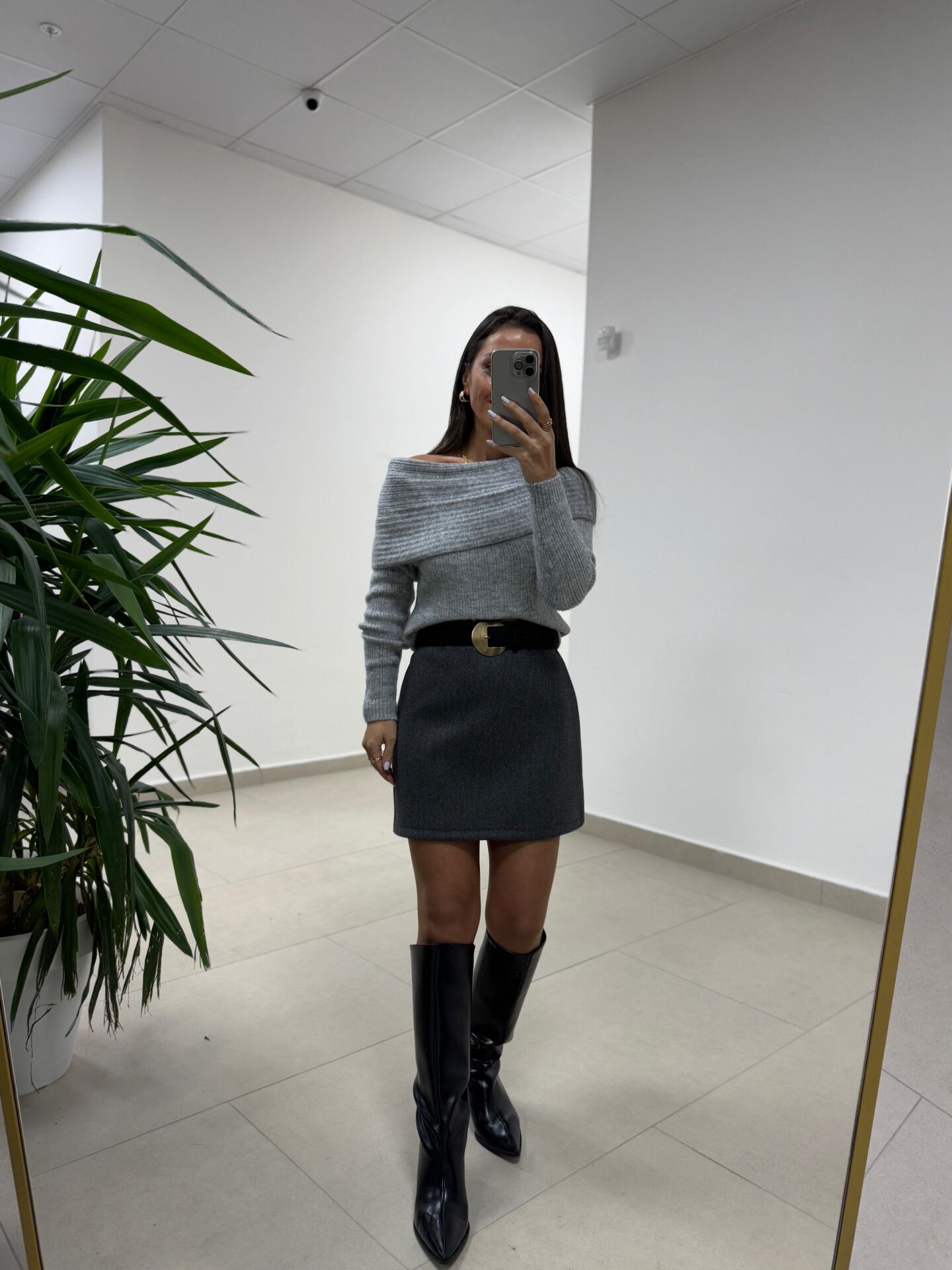 Mn 226 Kaşe Gri Etek