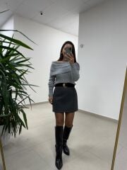 Mn 226 Kaşe Gri Etek