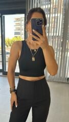 Gk Yüzücü Siyah Crop