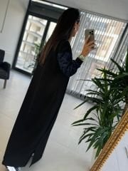 Dr 8162 London Tasarım Siyah Sweat Elbise