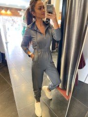 ANTRASİT KAPÜŞONLU FERMUARLI TULUM