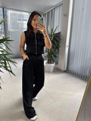 Art İthal Yelekli Siyah Takım