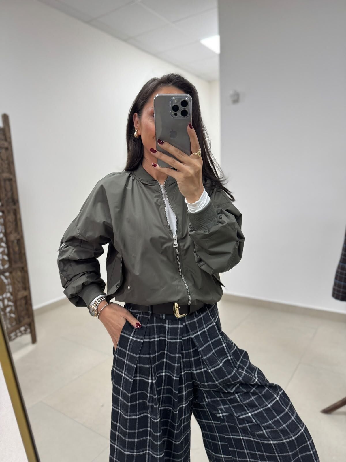 Yf 0638 Marka Model Bomber Haki Mont