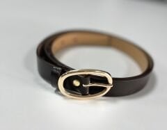 1500 İnce Gold Halka Detaylı A.kahve Kemer