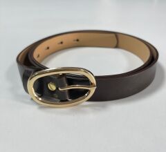 1500 İnce Gold Halka Detaylı A.kahve Kemer