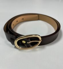 1500 İnce Gold Halka Detaylı A.kahve Kemer