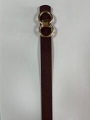 2500 Halka Tokalı İnce Bordo Kemer