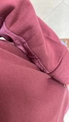 Ribbed Honeycomb Textured Plum Sweat