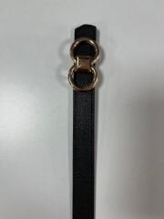 2500 Halka Tokalı İnce Siyah Kemer