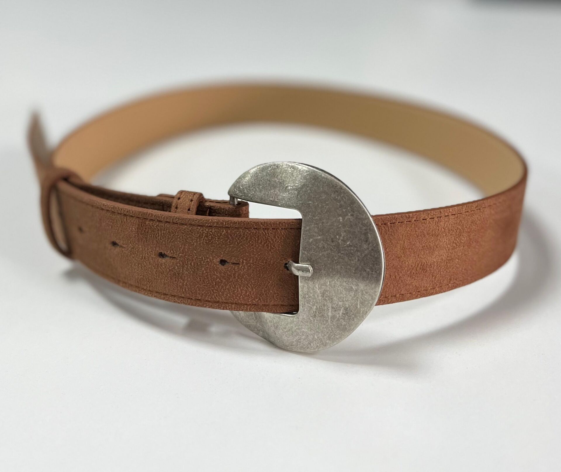 5000 Nubuk Taba Gümüş Kemer