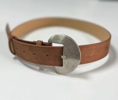 5000 Nubuk Taba Gümüş Kemer