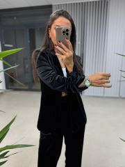 Ms Kadife Siyah Takım