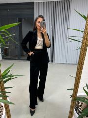 Ms Kadife Siyah Takım