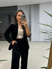 Ms Kadife Siyah Takım