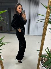 Ms Kadife Siyah Takım