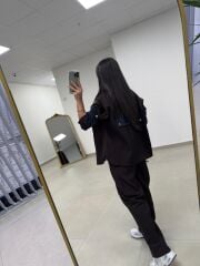 Nx 2273 A.Kahve Denim detaylı Fitilli Takım